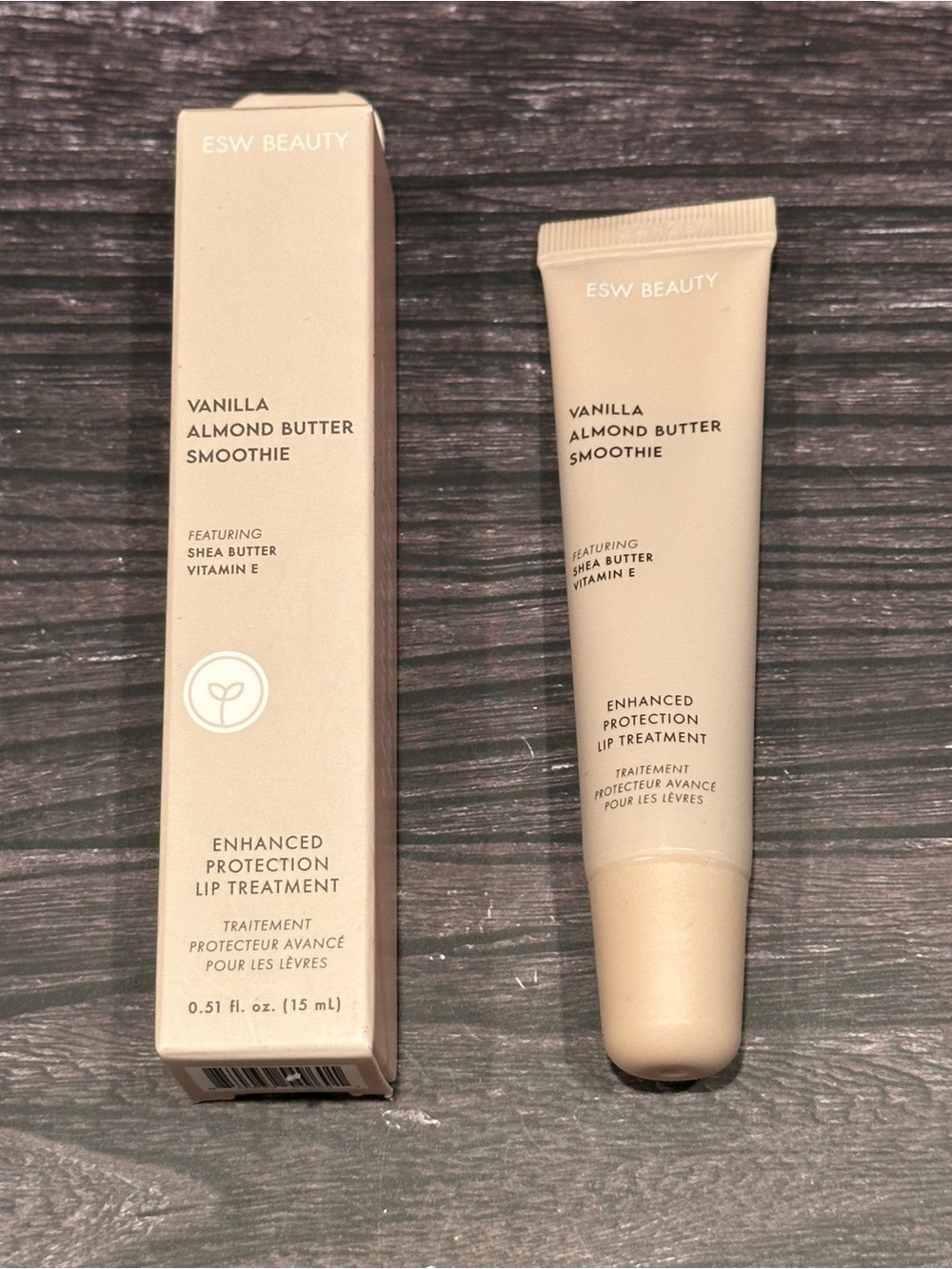ESW Beauty Vanilla Almond Butter Smoothie Lip Treatment 15ml New In Box